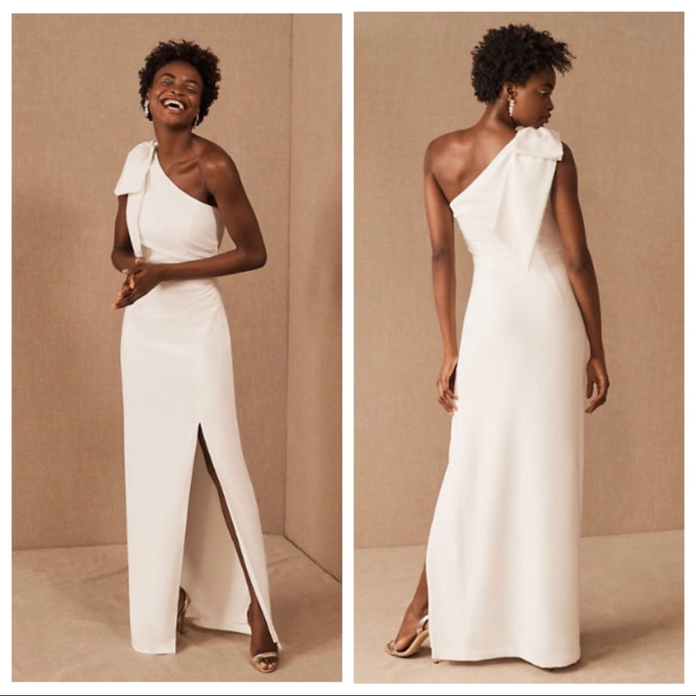 BHLDN ML Monique Lhuillier Lionel 1-Shoulder Dress
